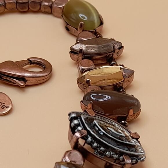 Chico's Beaded Necklace, Bronze Beads, New With Tags, 20" - Picture 10 of 14